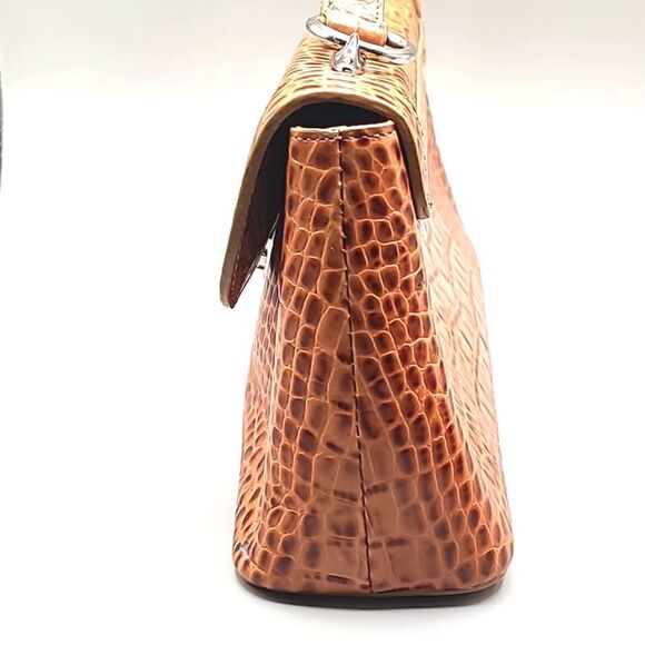 Antonio Melani Orangey Tan & Brown Faux Crocodile Bag - Picture 9 of 10